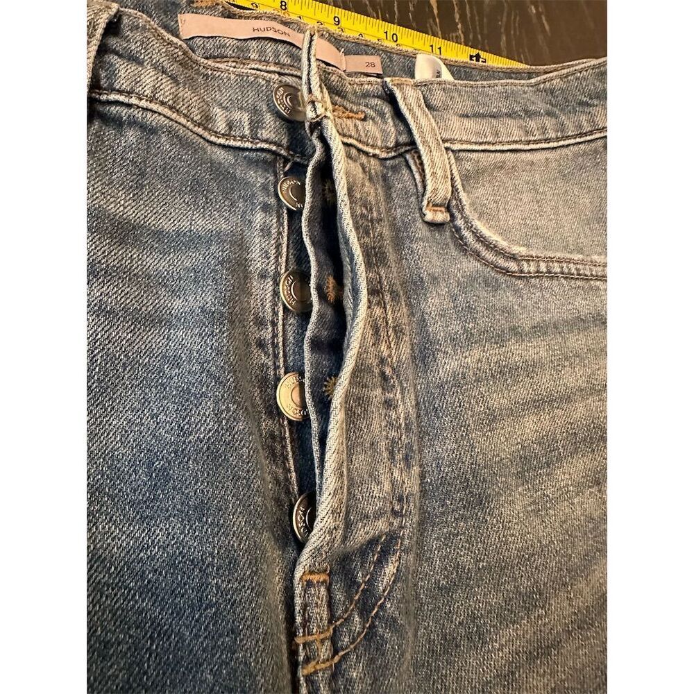Hudson Faye Hrm Women's Wide-Leg Distressed Jeans Medium Blue Size M - Picture 5 of 15